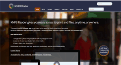 Desktop Screenshot of knfbreader.com